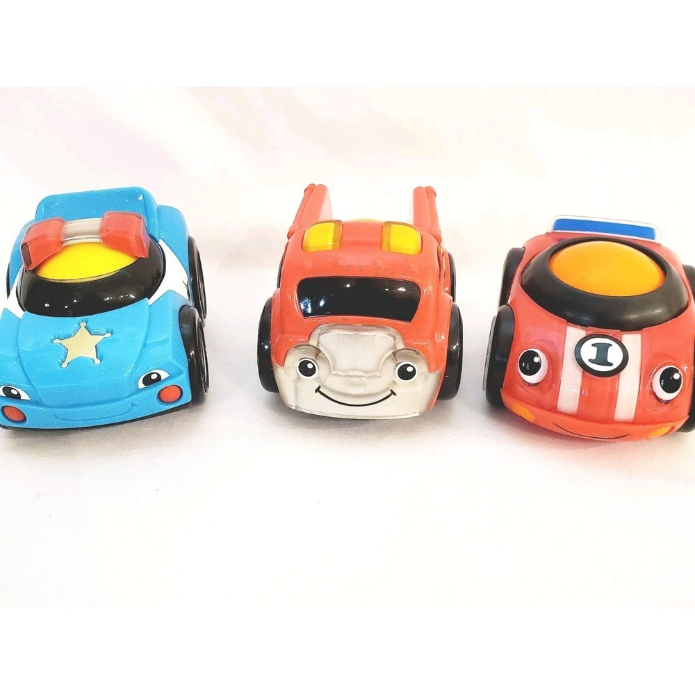 Fisher Price Lil Zoomers Rescue Racers Police Car, Firetruck, Racecar